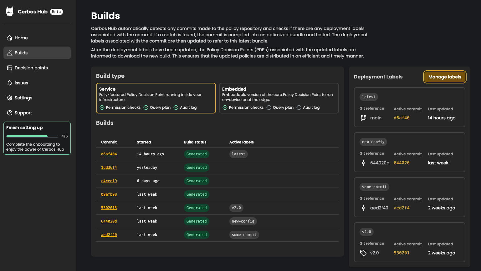 Product UI of Cerbos Product UI of Cerbos