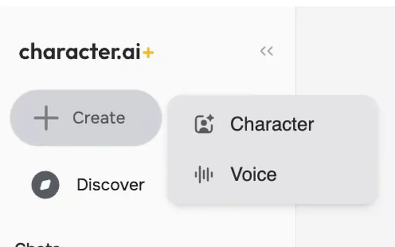 Character Guide Quick Creation: + Create, Character, and Voice