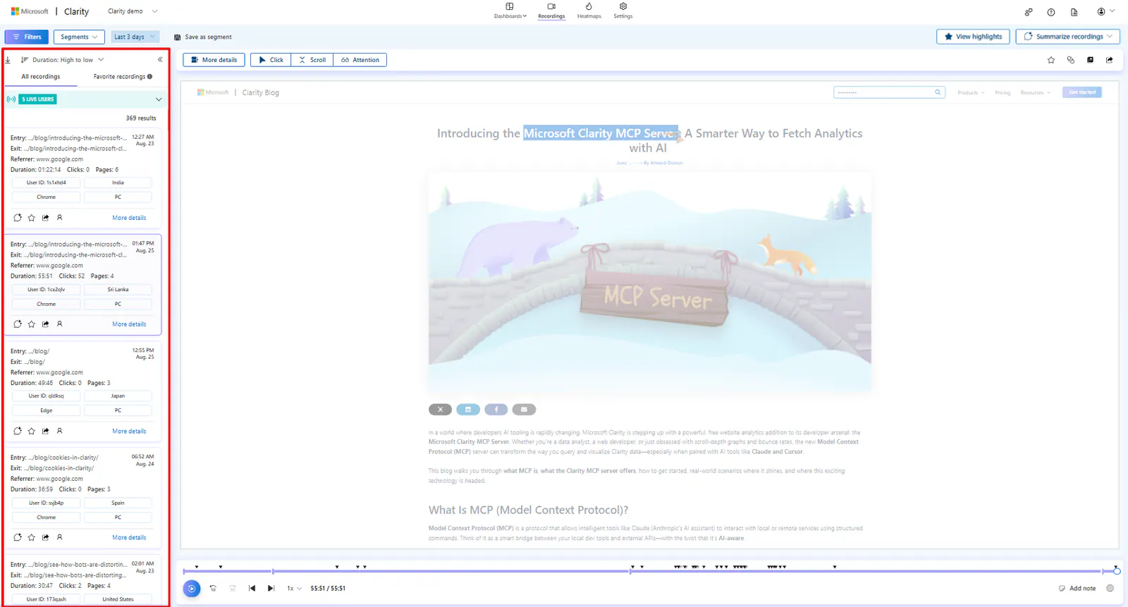 Microsoft Clarity