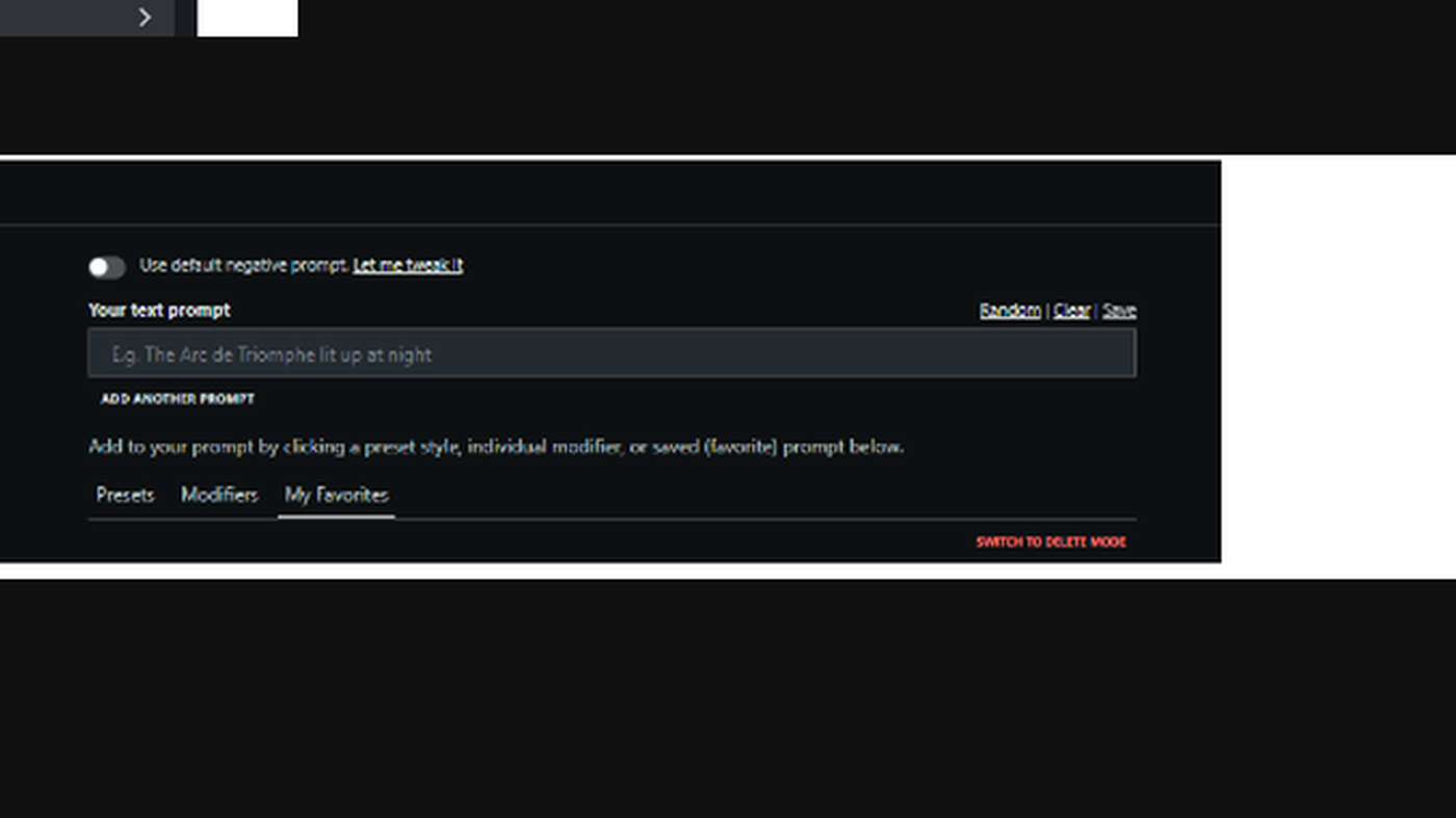 NightCafe Studio: Type something and Advanced Prompt Editor