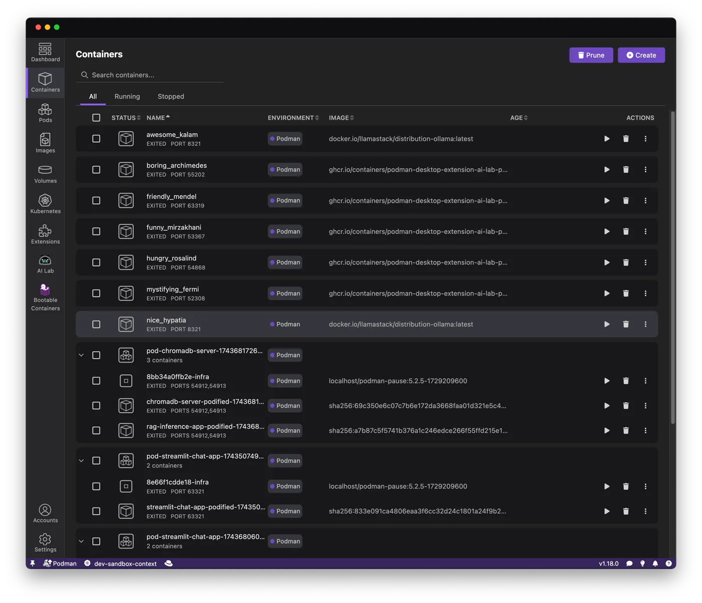 Podman Desktop